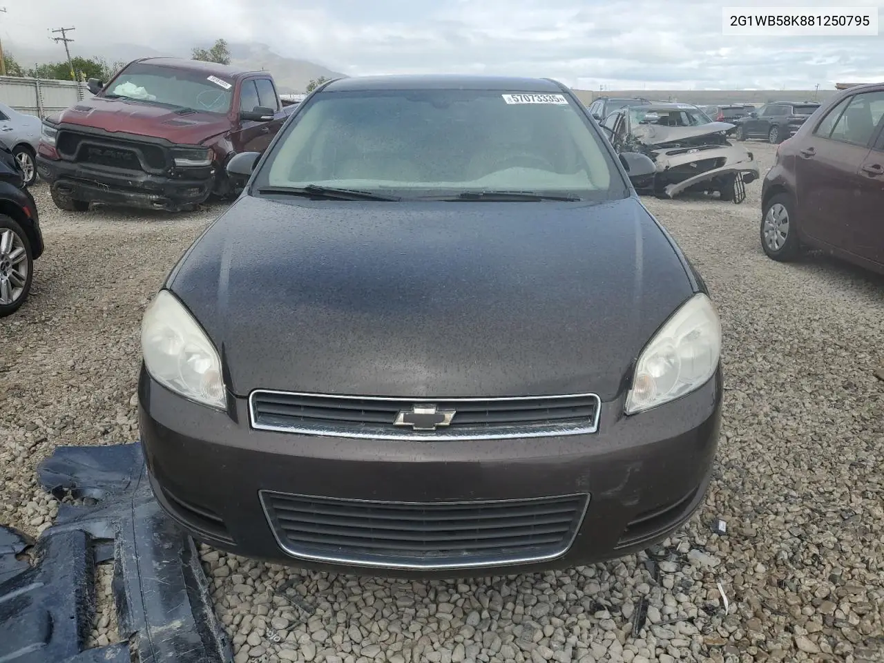 2008 Chevrolet Impala Ls VIN: 2G1WB58K881250795 Lot: 57073335