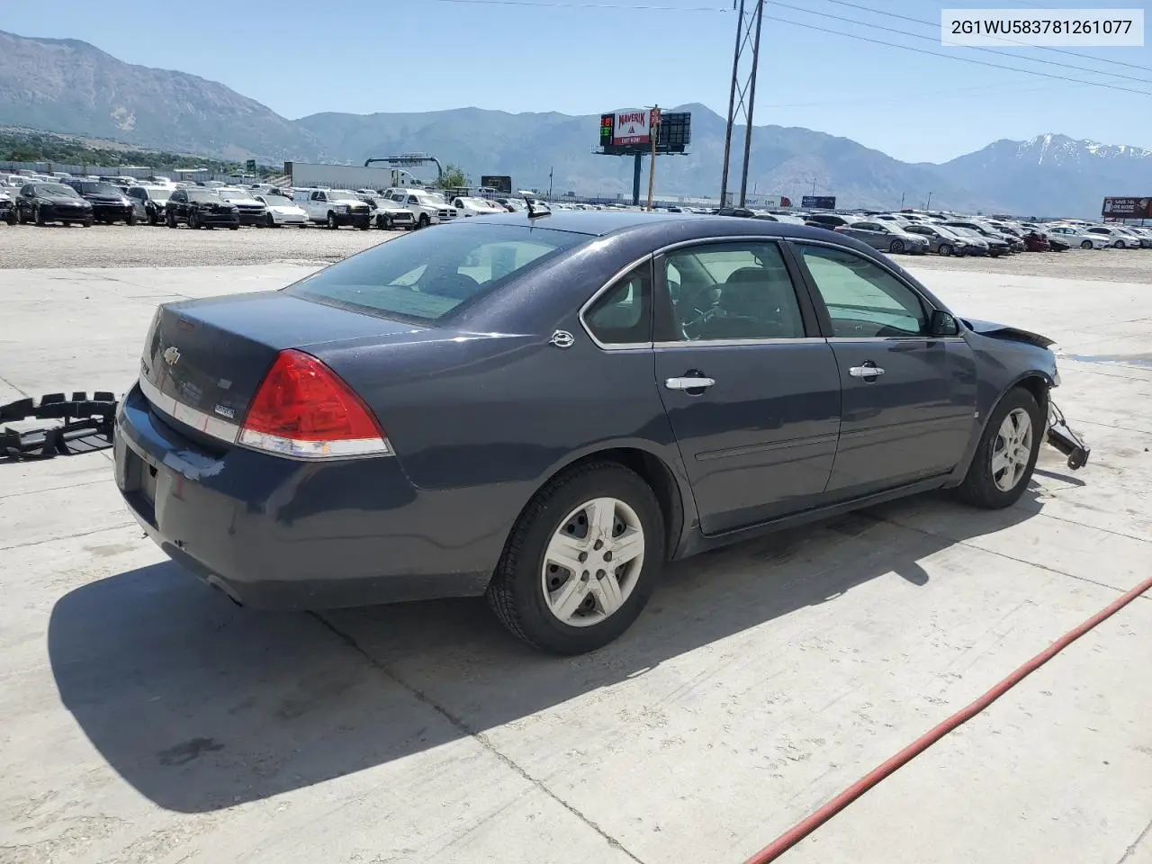 2008 Chevrolet Impala Ltz VIN: 2G1WU583781261077 Lot: 59209065