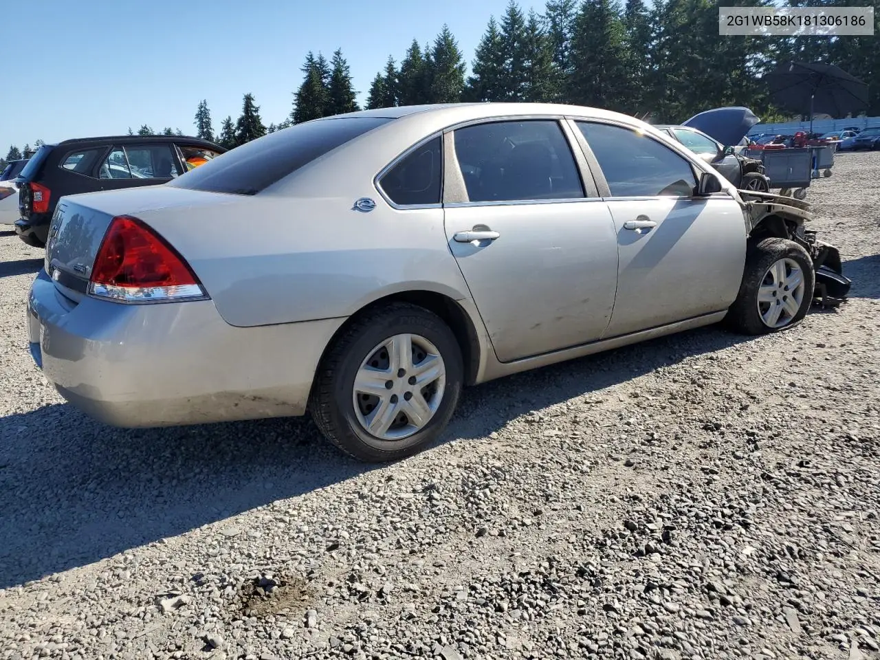 2008 Chevrolet Impala Ls VIN: 2G1WB58K181306186 Lot: 62670325