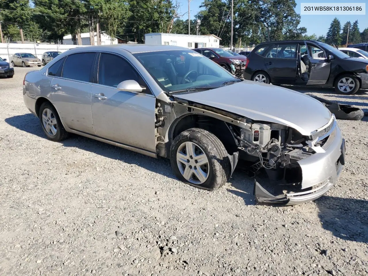 2008 Chevrolet Impala Ls VIN: 2G1WB58K181306186 Lot: 62670325