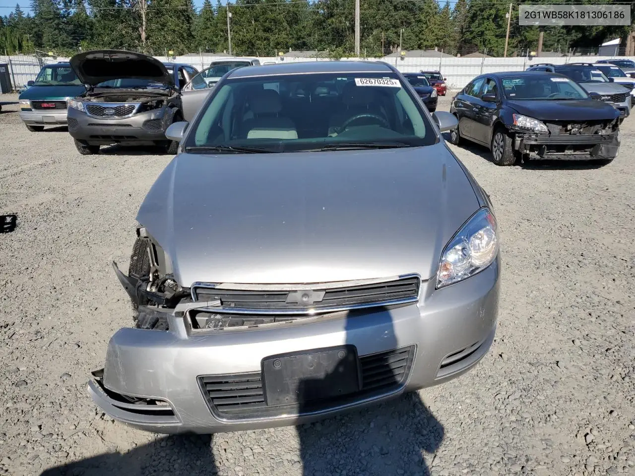 2008 Chevrolet Impala Ls VIN: 2G1WB58K181306186 Lot: 62670325