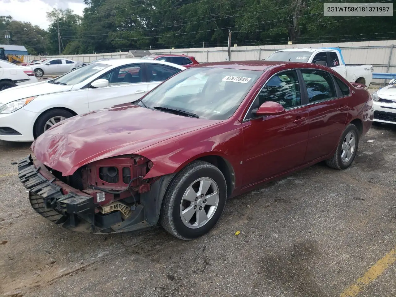 2008 Chevrolet Impala Lt VIN: 2G1WT58K181371987 Lot: 62673905