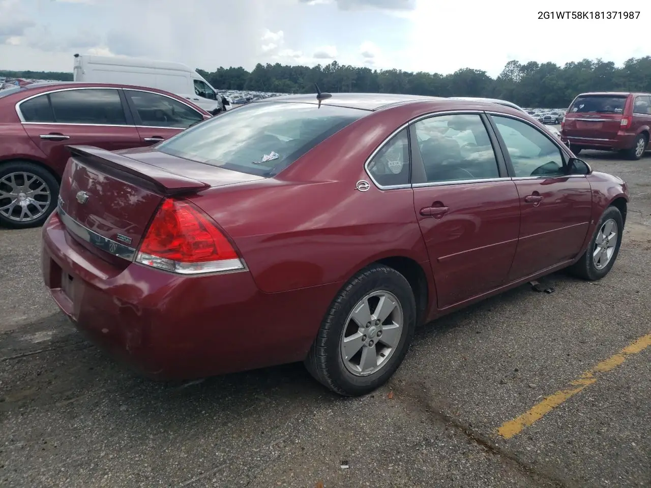 2008 Chevrolet Impala Lt VIN: 2G1WT58K181371987 Lot: 62673905