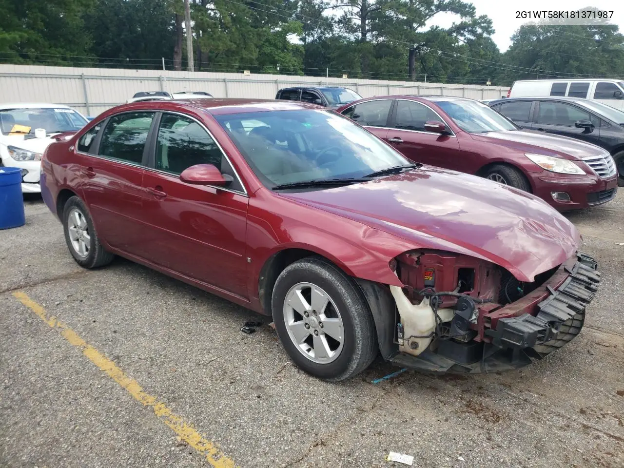 2008 Chevrolet Impala Lt VIN: 2G1WT58K181371987 Lot: 62673905