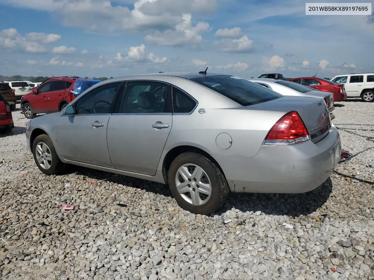 2008 Chevrolet Impala Ls VIN: 2G1WB58KX89197695 Lot: 62691955