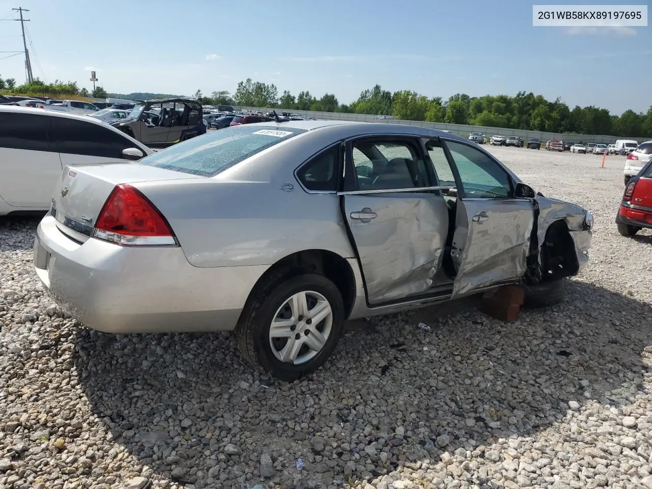2008 Chevrolet Impala Ls VIN: 2G1WB58KX89197695 Lot: 62691955