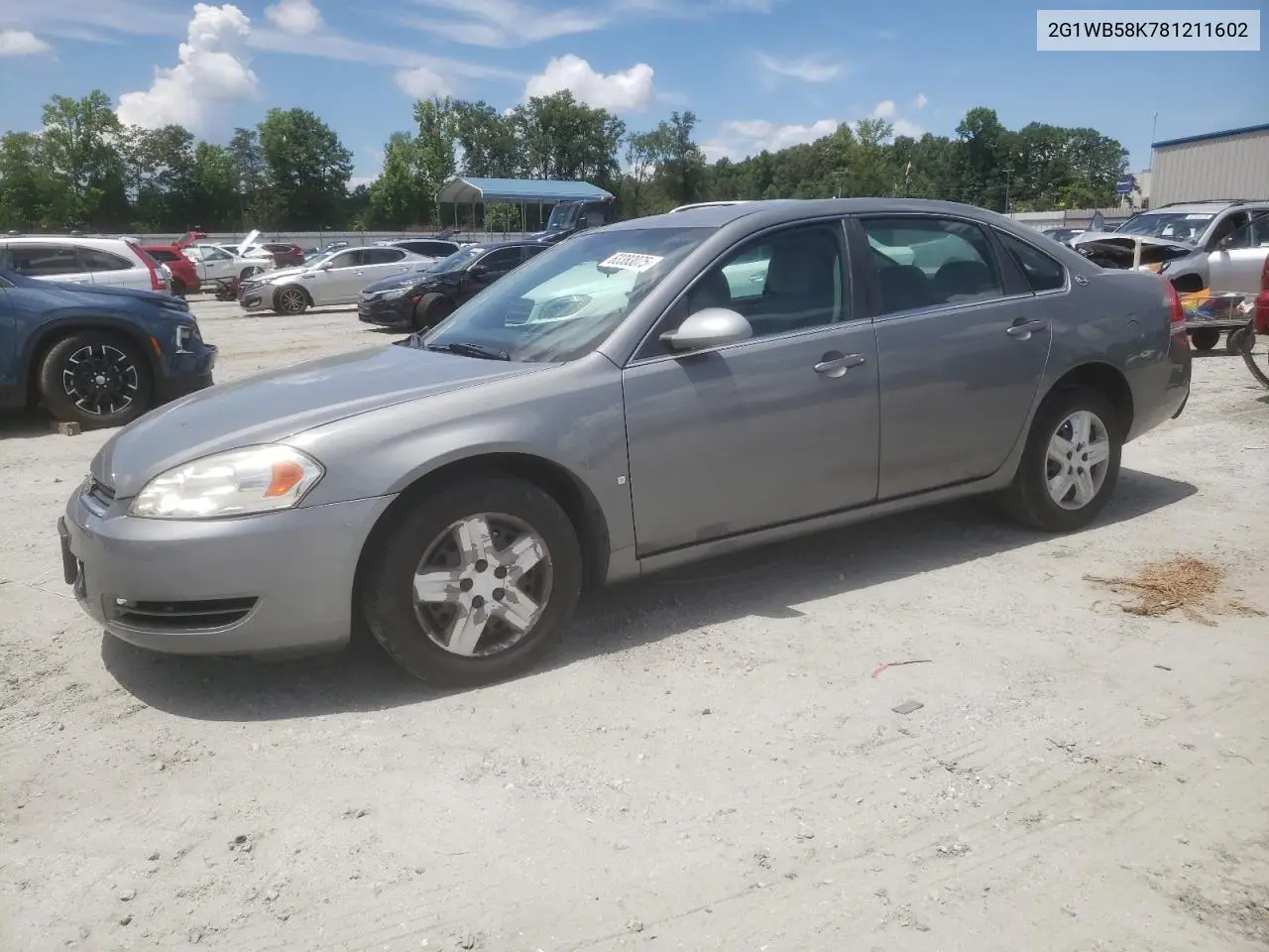 2008 Chevrolet Impala Ls VIN: 2G1WB58K781211602 Lot: 63383075