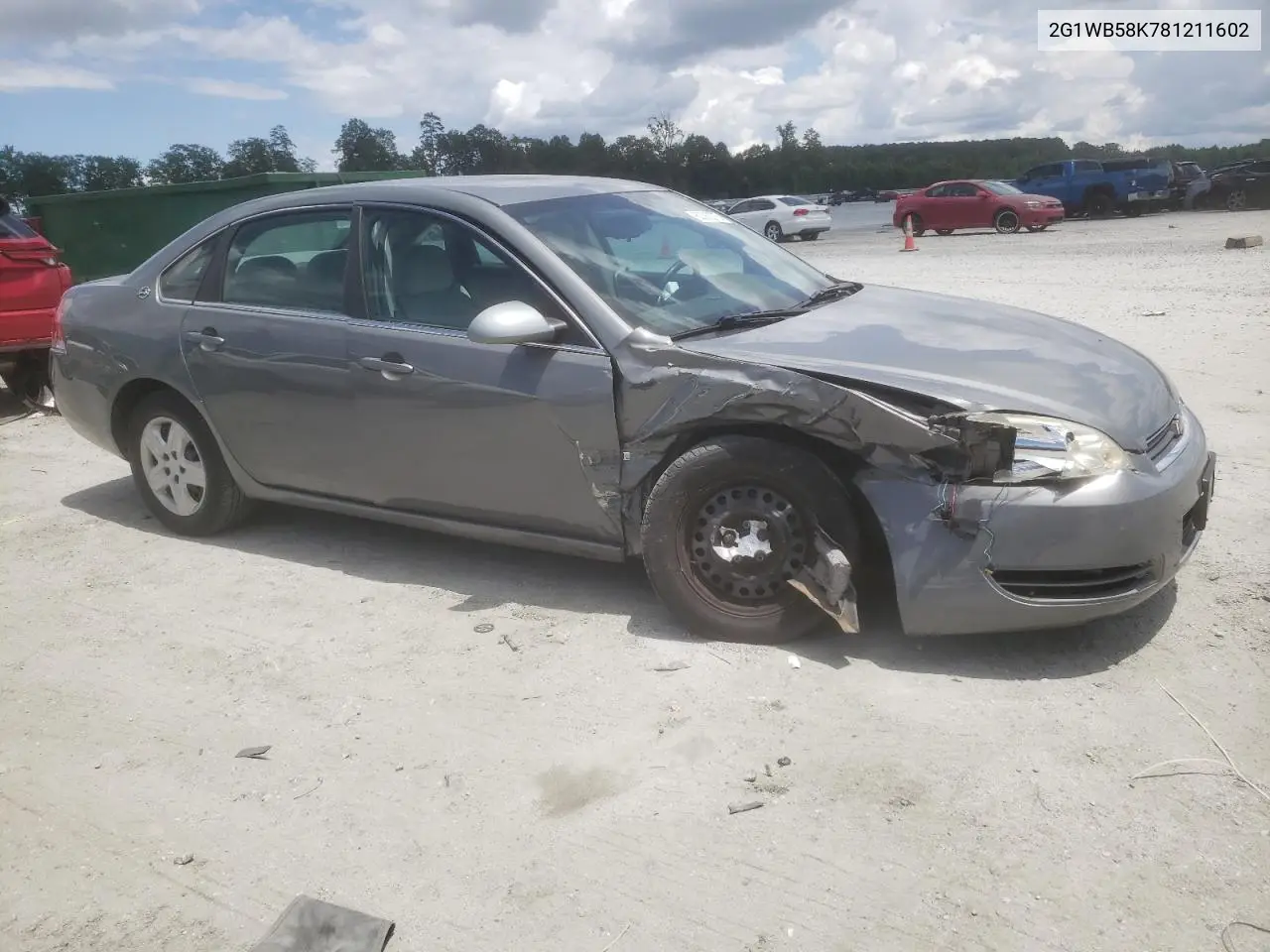 2008 Chevrolet Impala Ls VIN: 2G1WB58K781211602 Lot: 63383075
