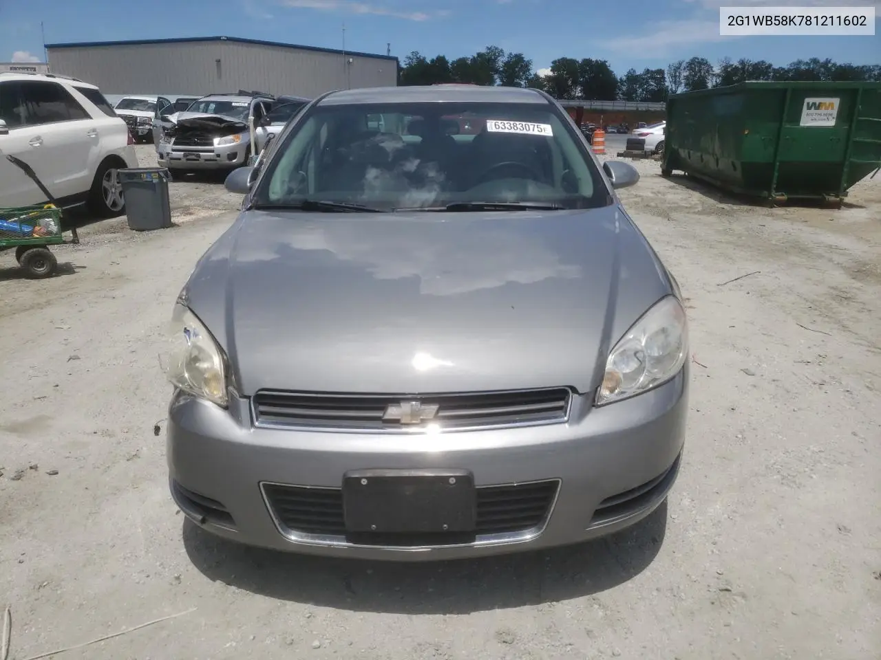 2008 Chevrolet Impala Ls VIN: 2G1WB58K781211602 Lot: 63383075