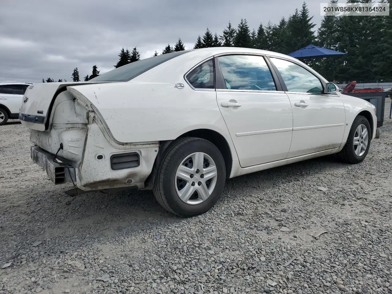 2008 Chevrolet Impala Ls VIN: 2G1WB58KX81364524 Lot: 63663045