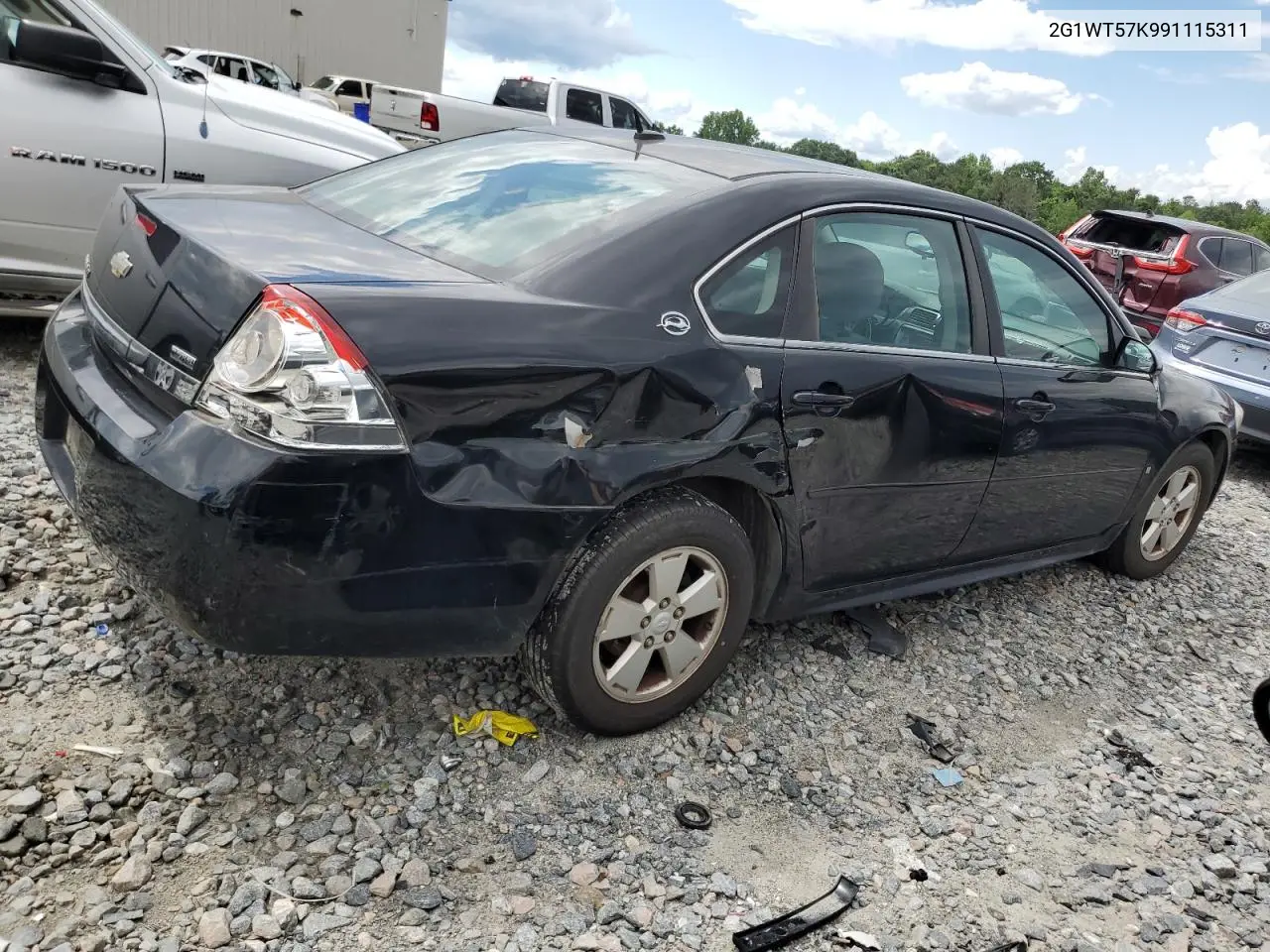 2009 Chevrolet Impala 1Lt VIN: 2G1WT57K991115311 Lot: 56356495