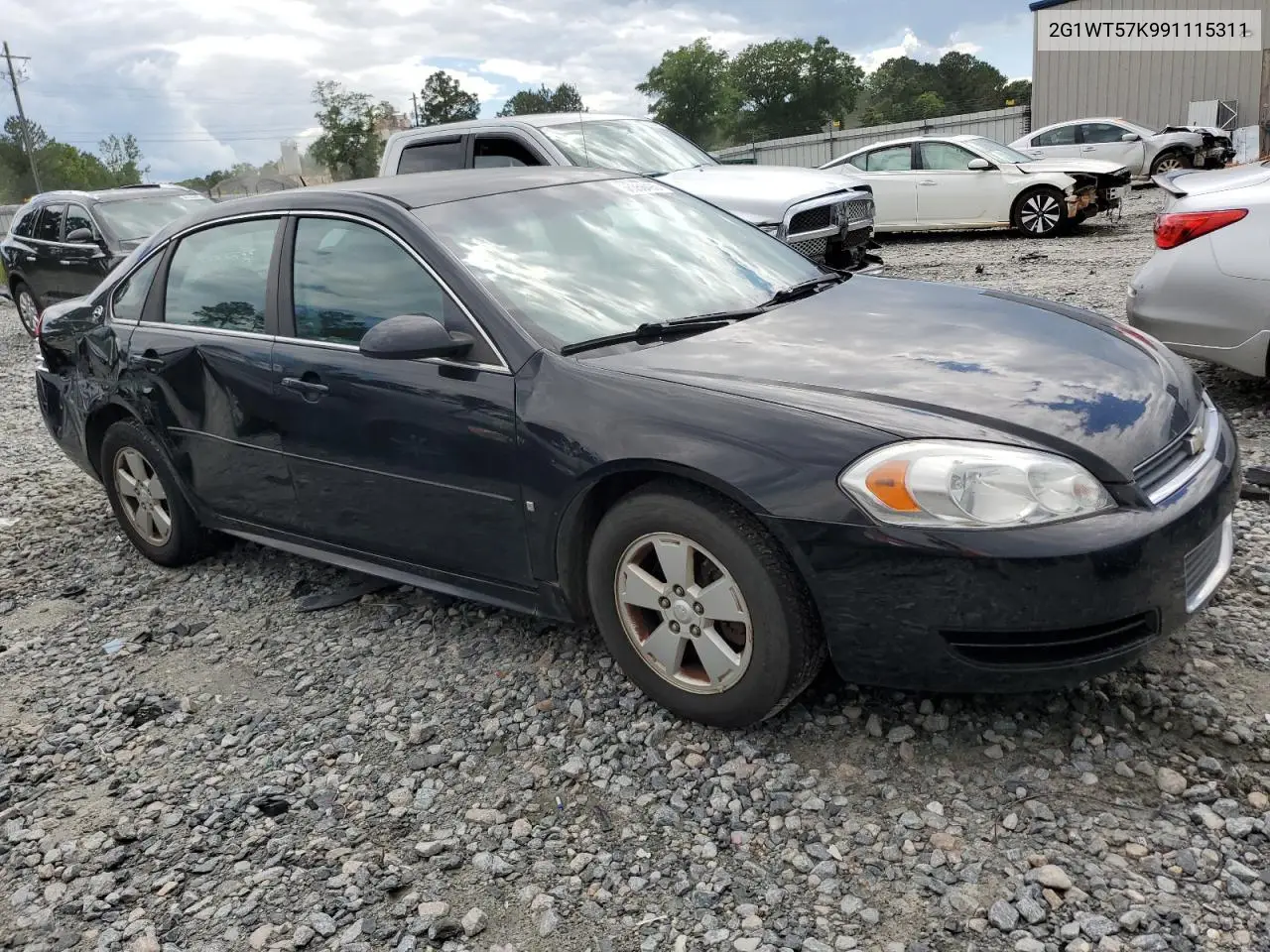 2009 Chevrolet Impala 1Lt VIN: 2G1WT57K991115311 Lot: 56356495