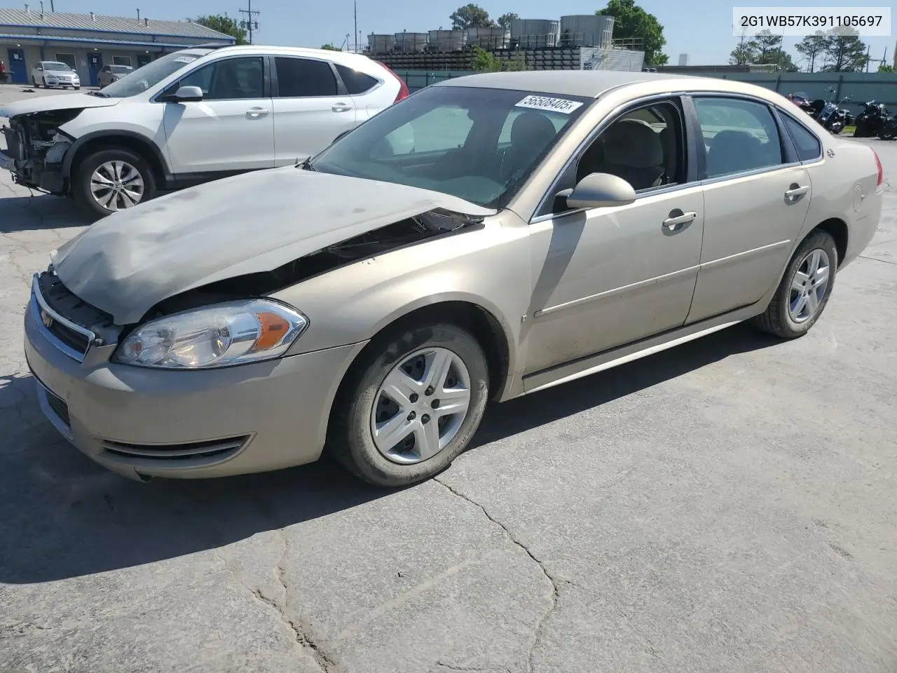 2009 Chevrolet Impala Ls VIN: 2G1WB57K391105697 Lot: 56508405