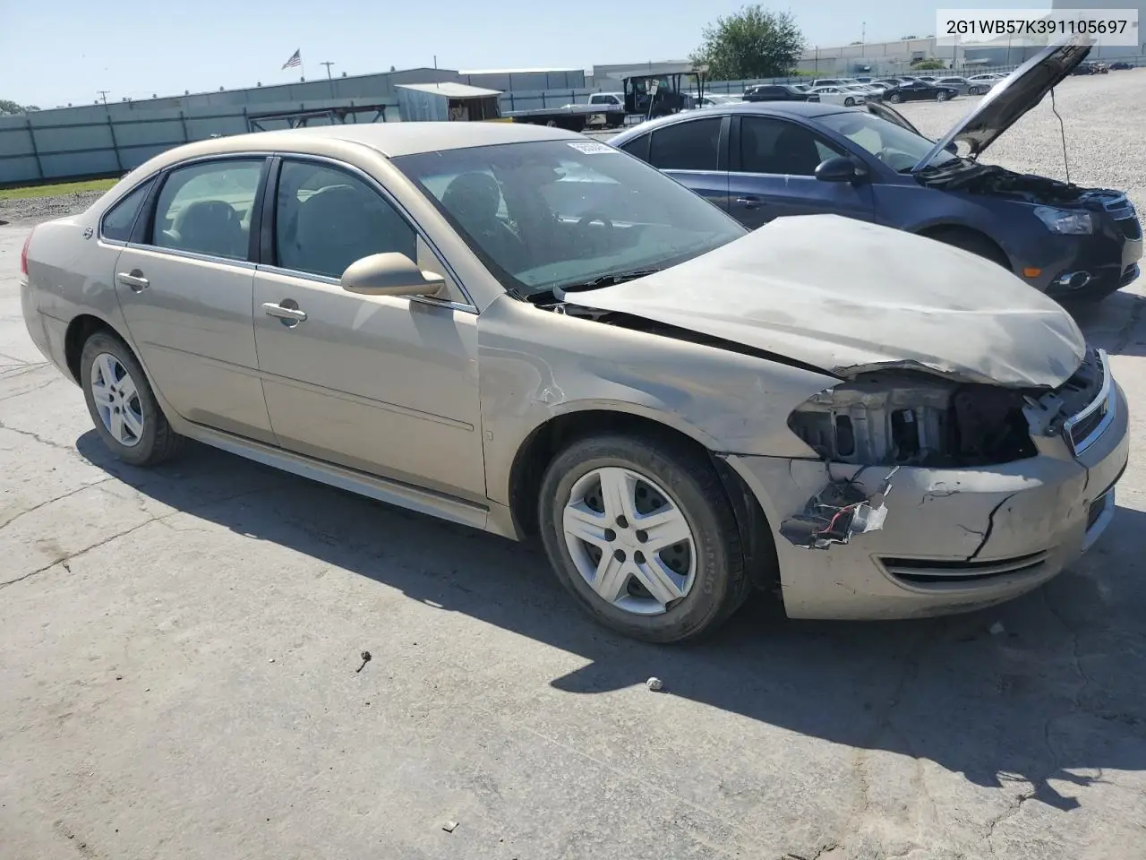 2009 Chevrolet Impala Ls VIN: 2G1WB57K391105697 Lot: 56508405