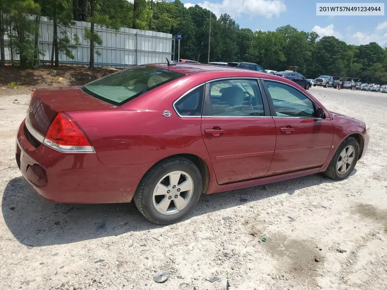 2009 Chevrolet Impala 1Lt VIN: 2G1WT57N491234944 Lot: 62482435