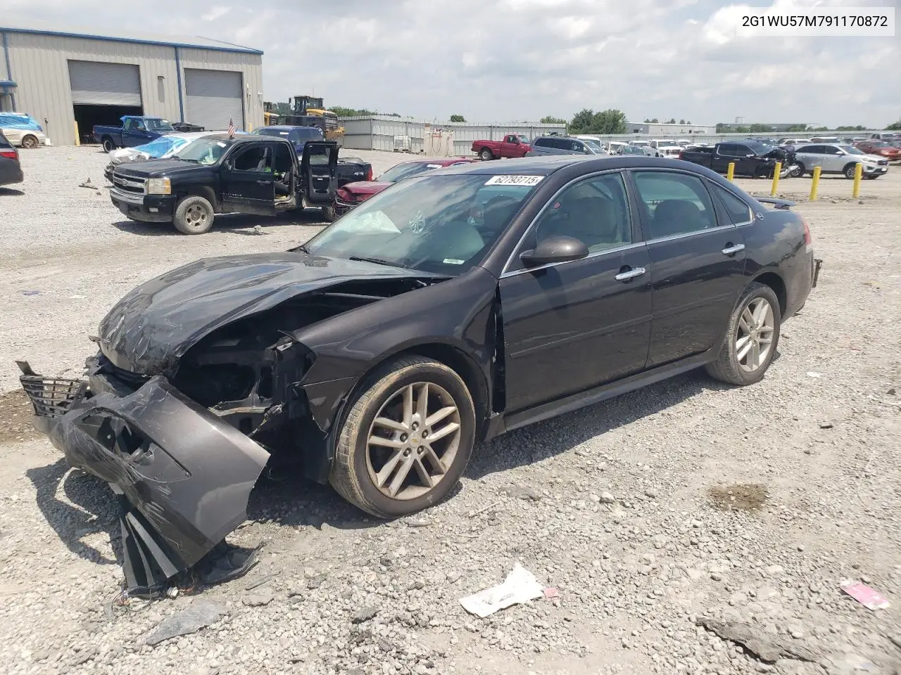 2009 Chevrolet Impala Ltz VIN: 2G1WU57M791170872 Lot: 62793715
