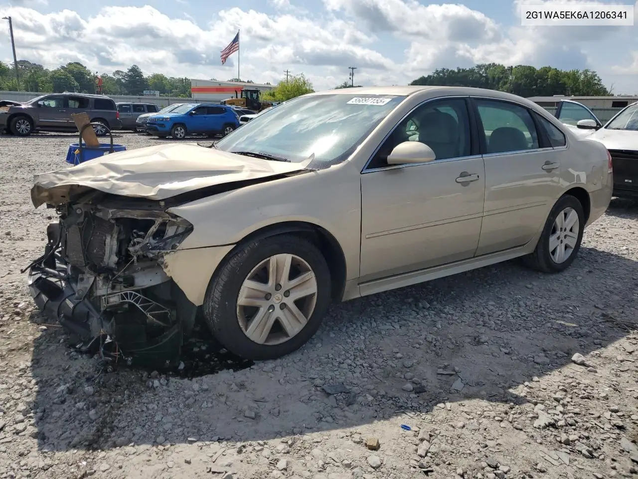 2010 Chevrolet Impala Ls VIN: 2G1WA5EK6A1206341 Lot: 56897155