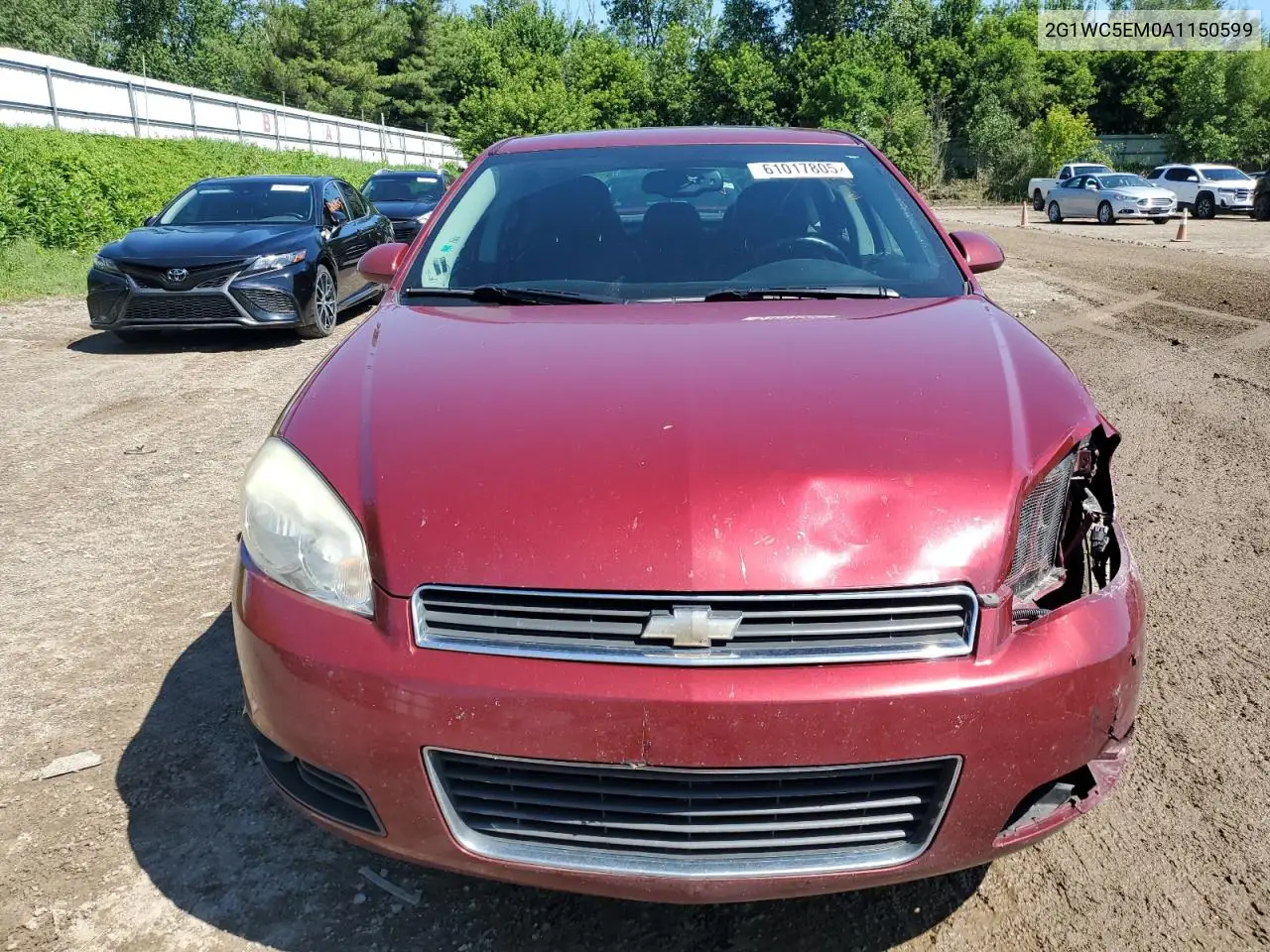 2010 Chevrolet Impala Ltz VIN: 2G1WC5EM0A1150599 Lot: 61017805