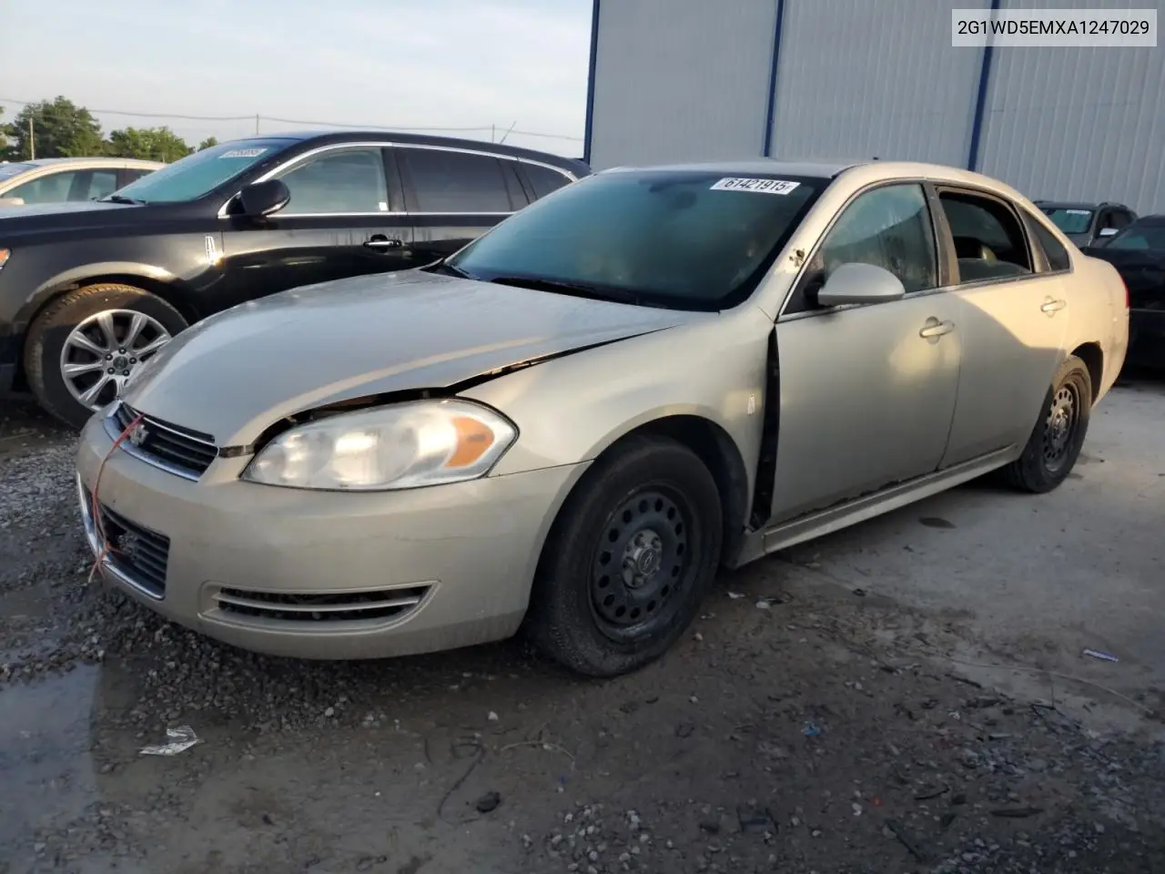 2010 Chevrolet Impala Police VIN: 2G1WD5EMXA1247029 Lot: 61421915