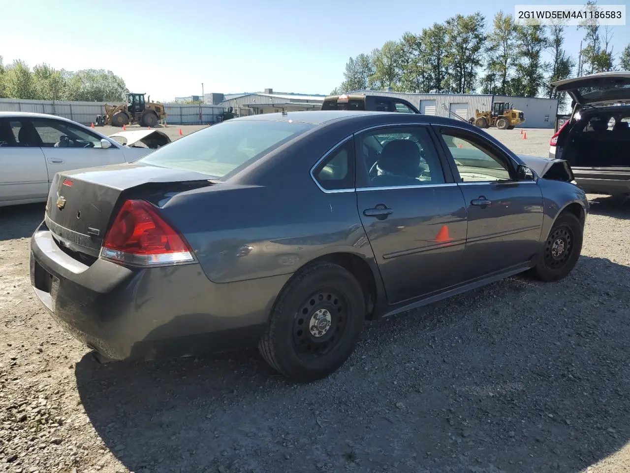 2010 Chevrolet Impala Police VIN: 2G1WD5EM4A1186583 Lot: 63038805