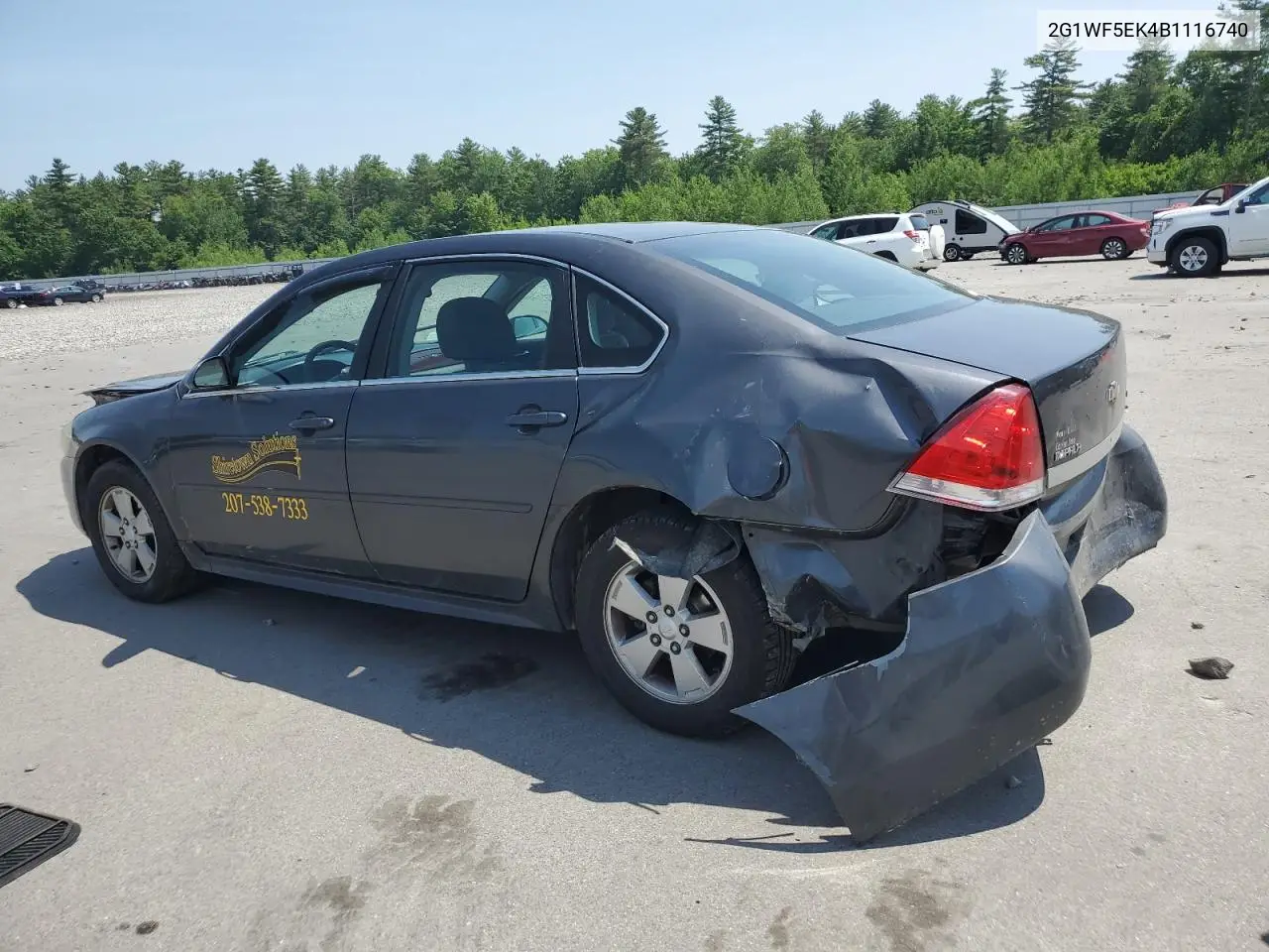 2011 Chevrolet Impala Ls VIN: 2G1WF5EK4B1116740 Lot: 61762505