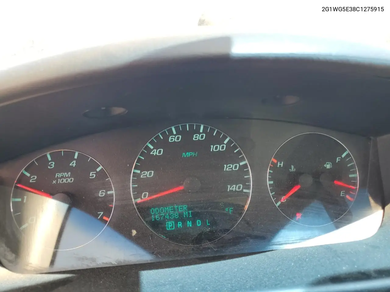 2012 Chevrolet Impala Lt VIN: 2G1WG5E38C1275915 Lot: 62567015