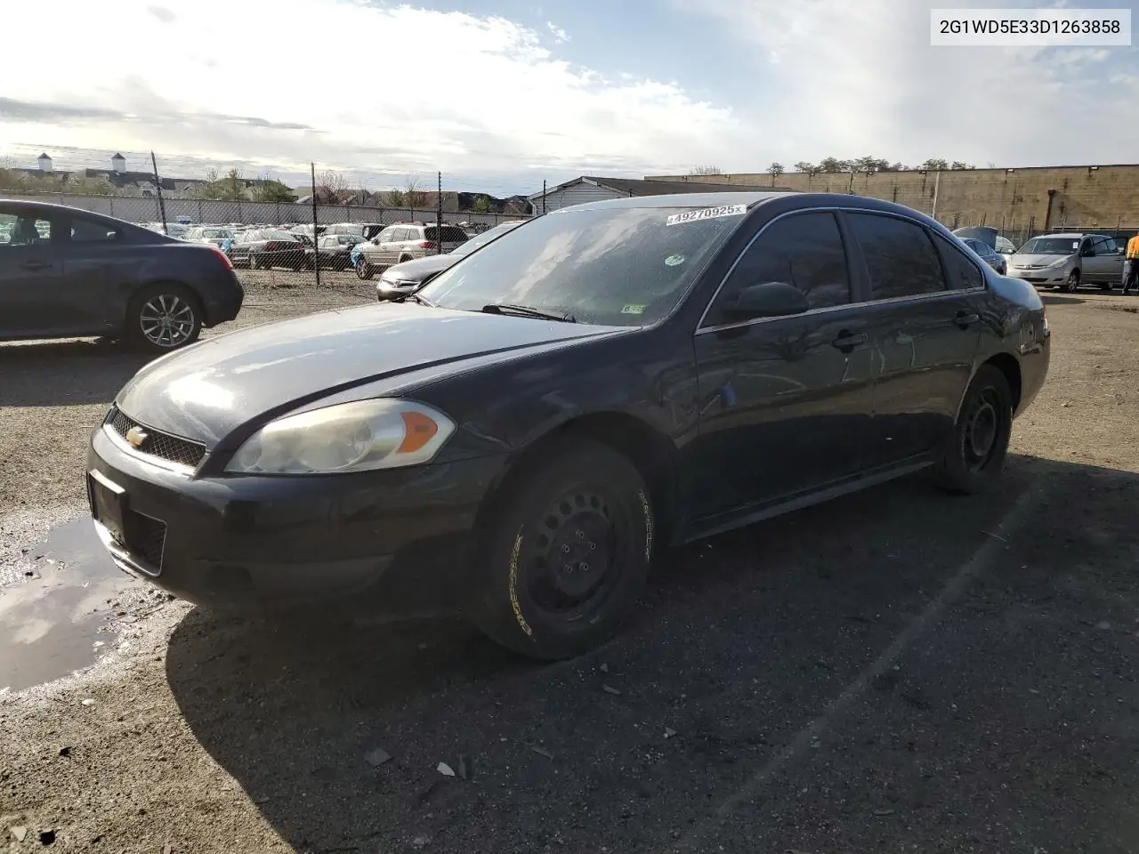 2013 Chevrolet Impala Police VIN: 2G1WD5E33D1263858 Lot: 49270925