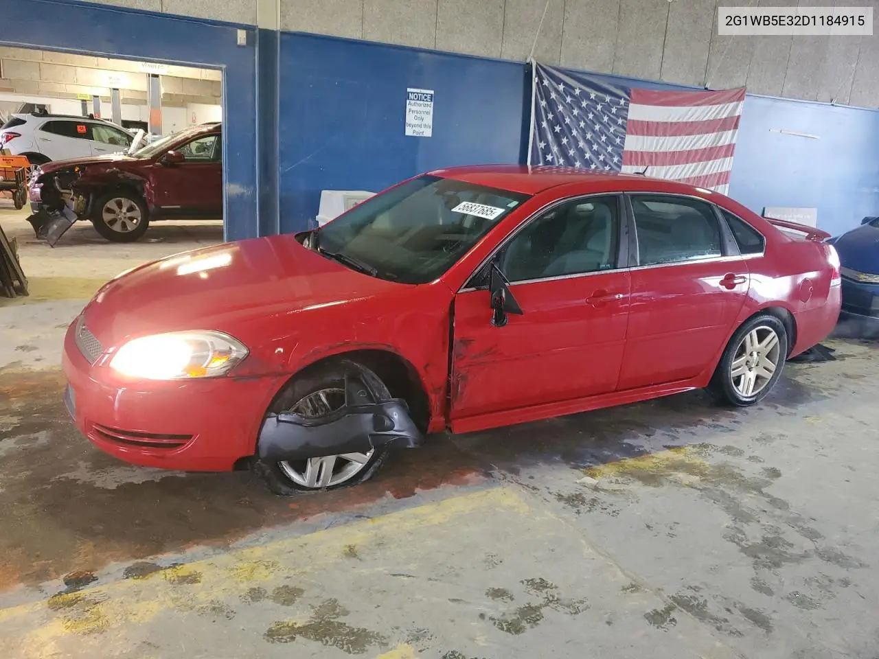 2013 Chevrolet Impala Lt VIN: 2G1WB5E32D1184915 Lot: 56837685