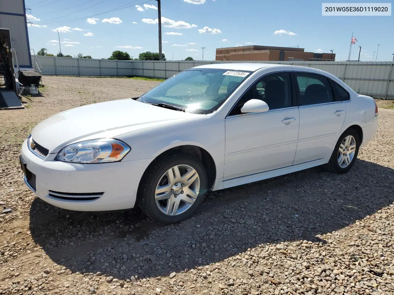 2013 Chevrolet Impala Lt VIN: 2G1WG5E36D1119020 Lot: 62772535