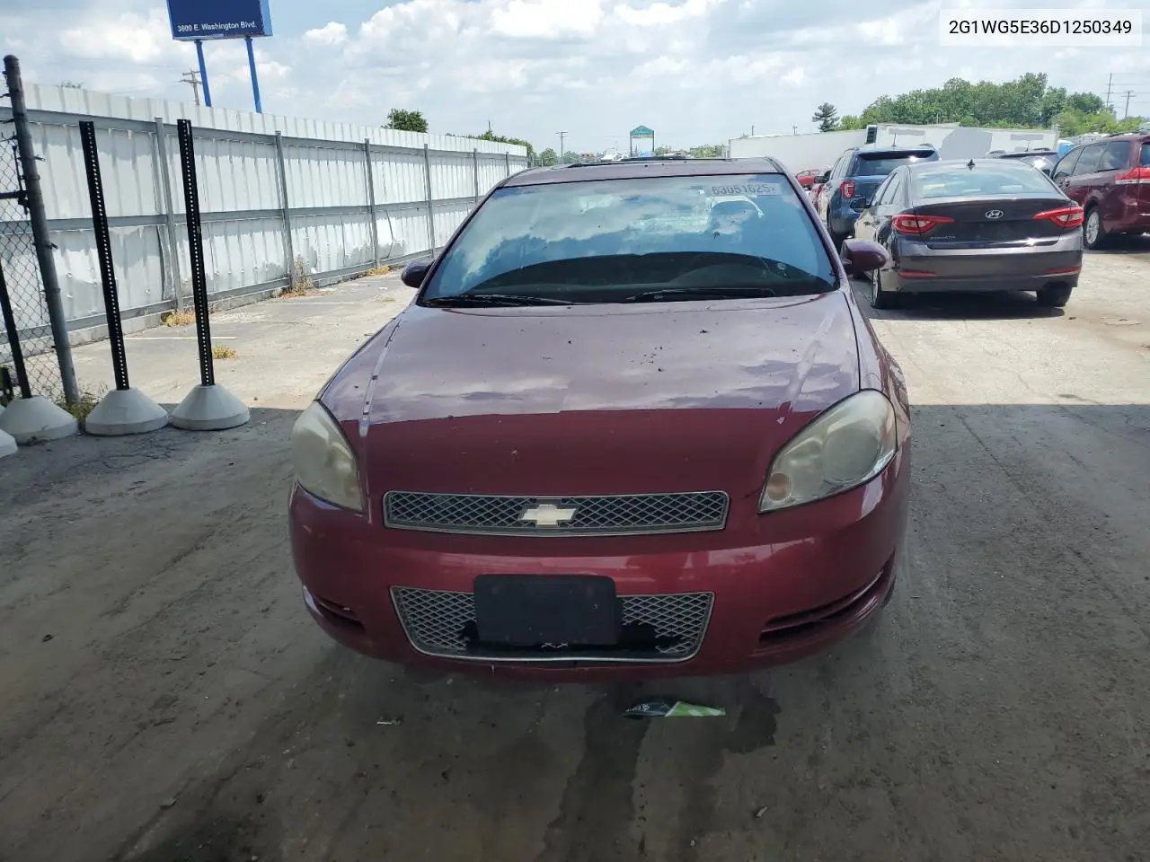 2013 Chevrolet Impala Lt VIN: 2G1WG5E36D1250349 Lot: 63051625