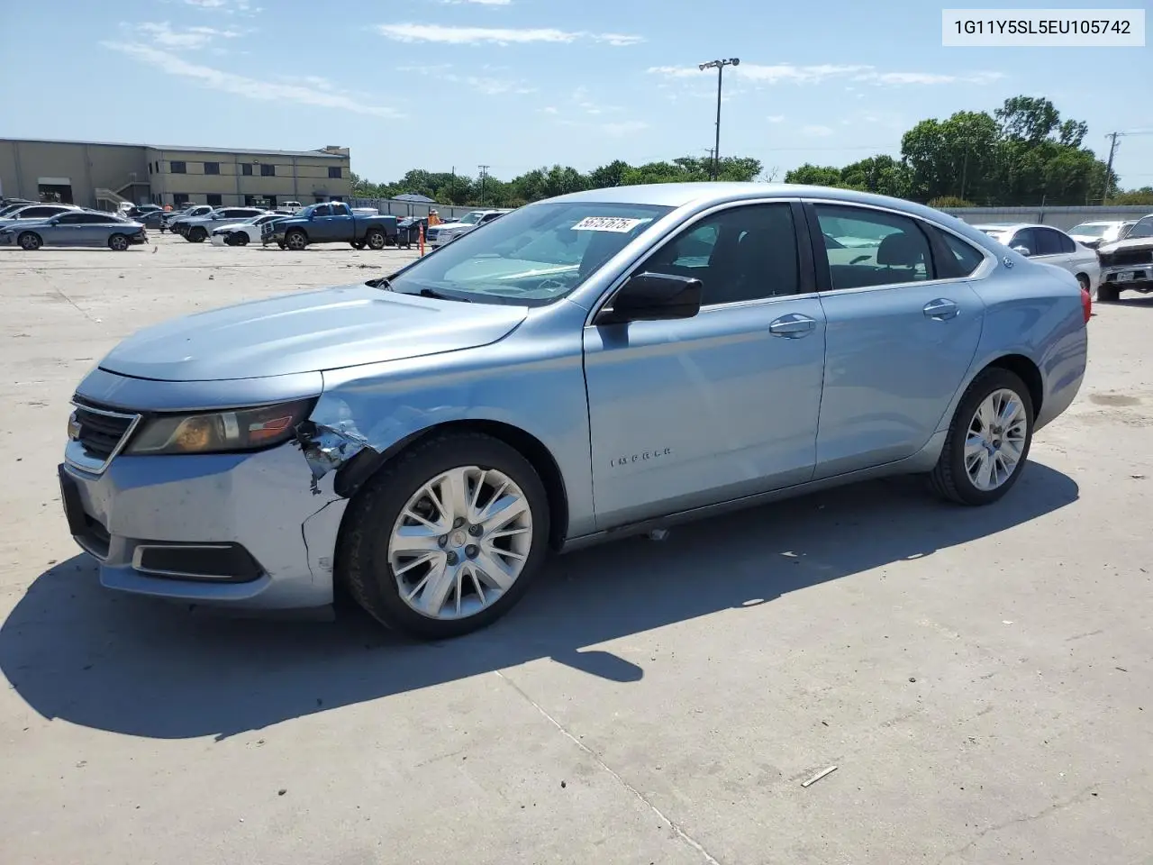2014 Chevrolet Impala Ls VIN: 1G11Y5SL5EU105742 Lot: 56757675