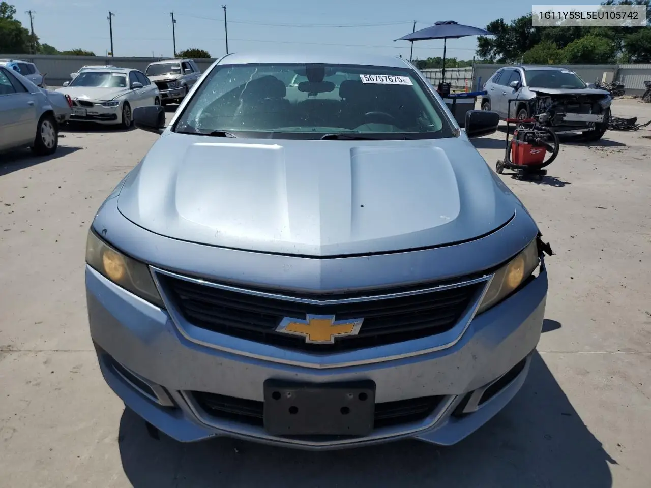 2014 Chevrolet Impala Ls VIN: 1G11Y5SL5EU105742 Lot: 56757675