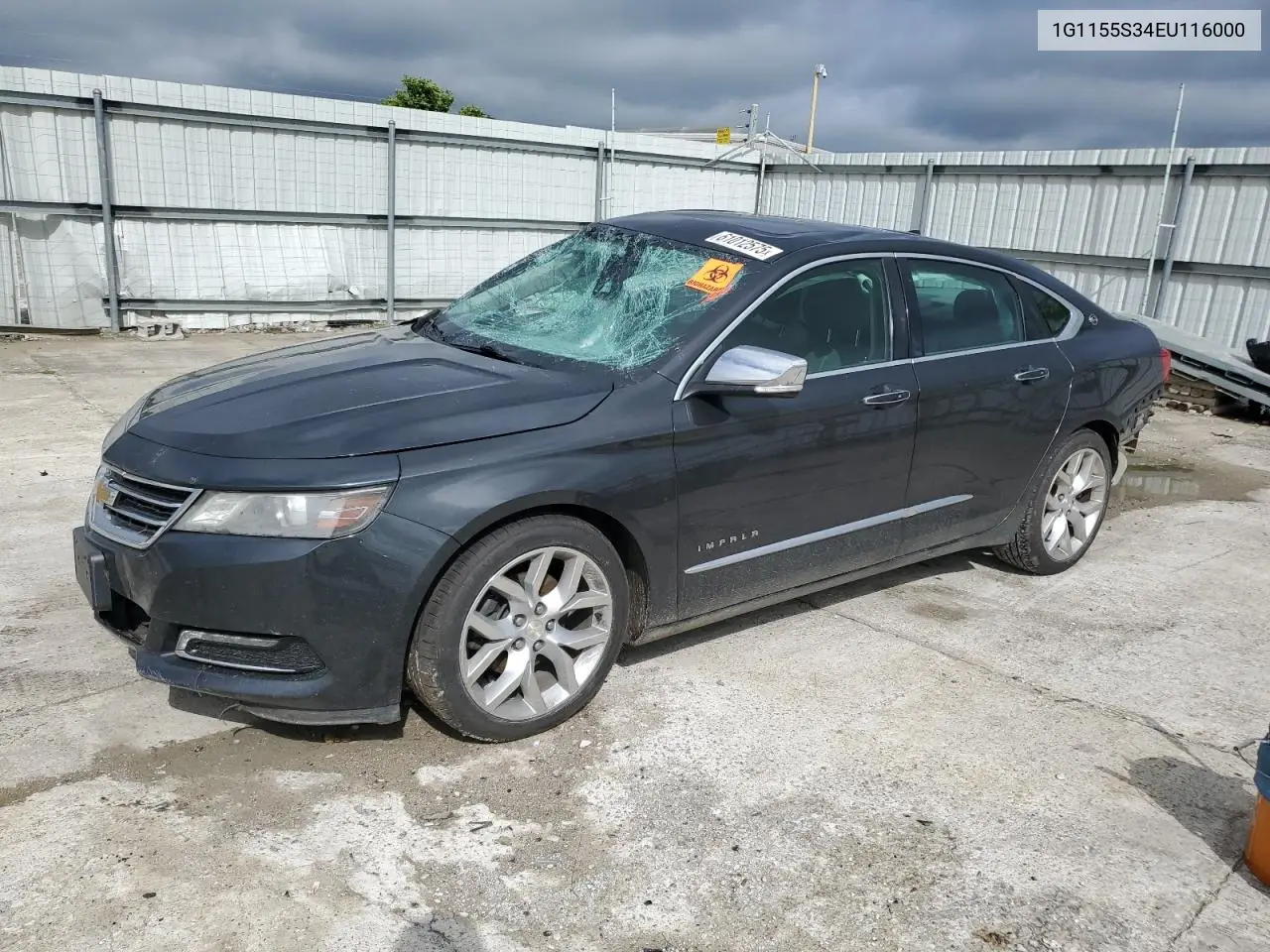 2014 Chevrolet Impala Ltz VIN: 1G1155S34EU116000 Lot: 61012575