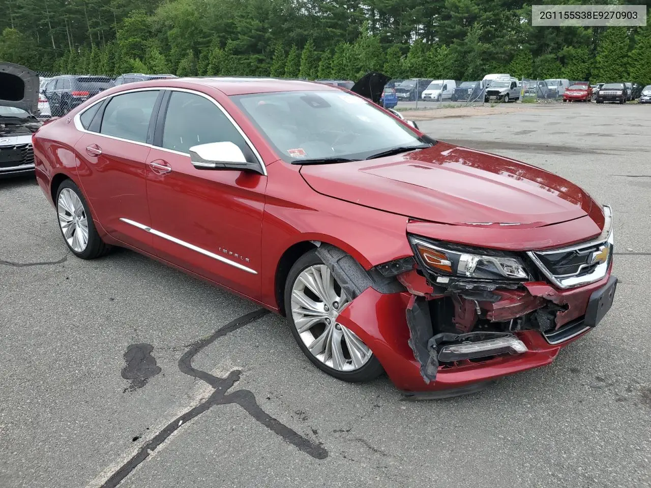 2014 Chevrolet Impala Ltz VIN: 2G1155S38E9270903 Lot: 61874755