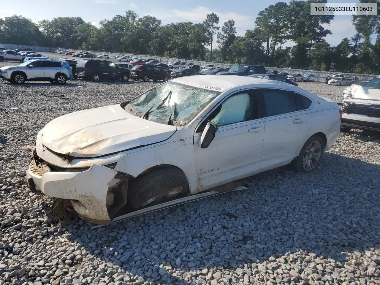2014 Chevrolet Impala Lt VIN: 1G1125S33EU110603 Lot: 62181265