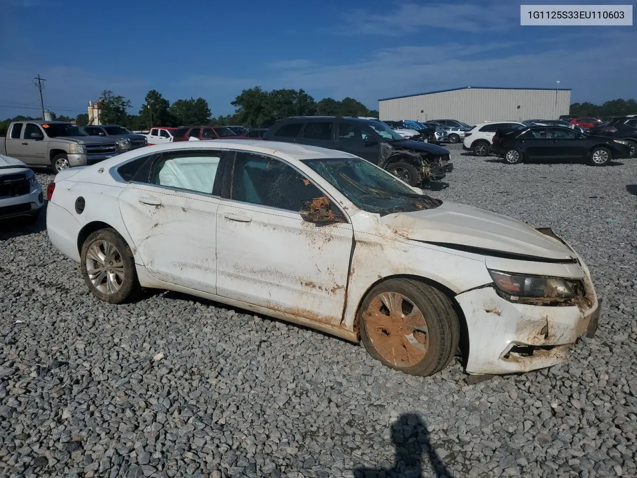 2014 Chevrolet Impala Lt VIN: 1G1125S33EU110603 Lot: 62181265