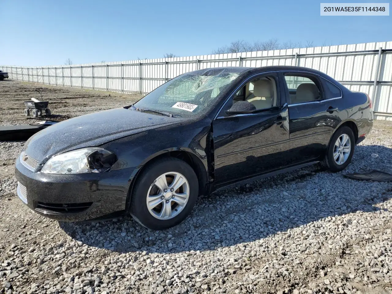 2015 Chevrolet Impala Limited Ls VIN: 2G1WA5E35F1144348 Lot: 49801985