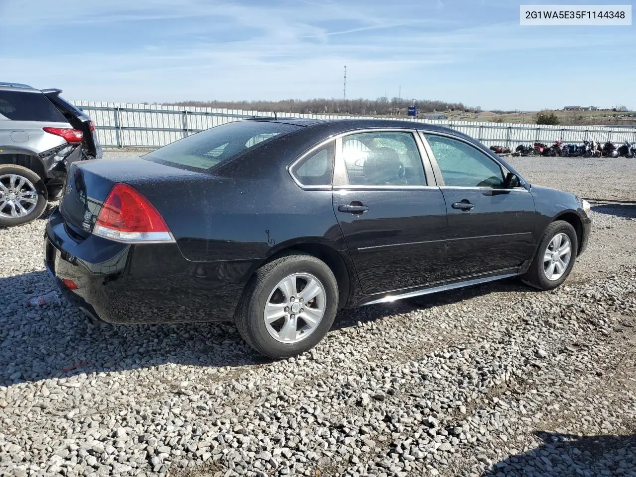 2015 Chevrolet Impala Limited Ls VIN: 2G1WA5E35F1144348 Lot: 49801985