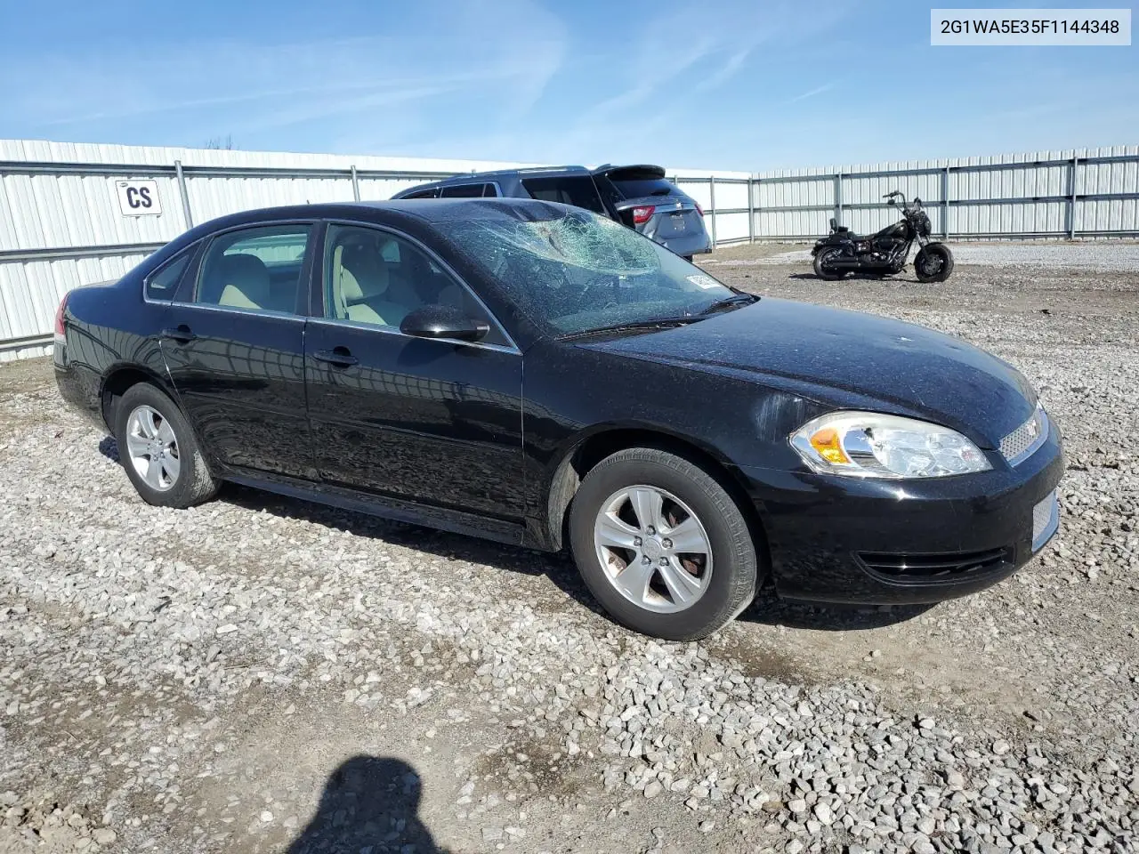 2015 Chevrolet Impala Limited Ls VIN: 2G1WA5E35F1144348 Lot: 49801985