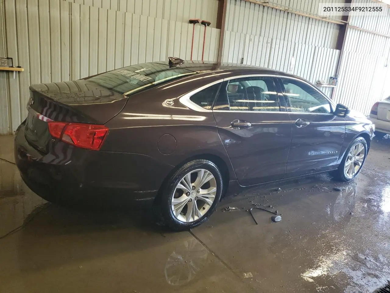 2015 Chevrolet Impala Lt VIN: 2G1125S34F9212555 Lot: 62288985