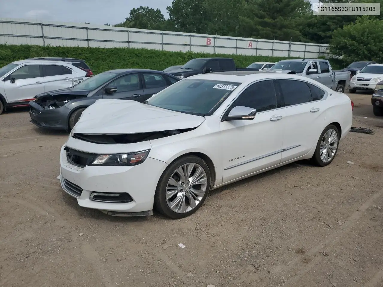 2015 Chevrolet Impala Ltz VIN: 1G1165S33FU115208 Lot: 62317235