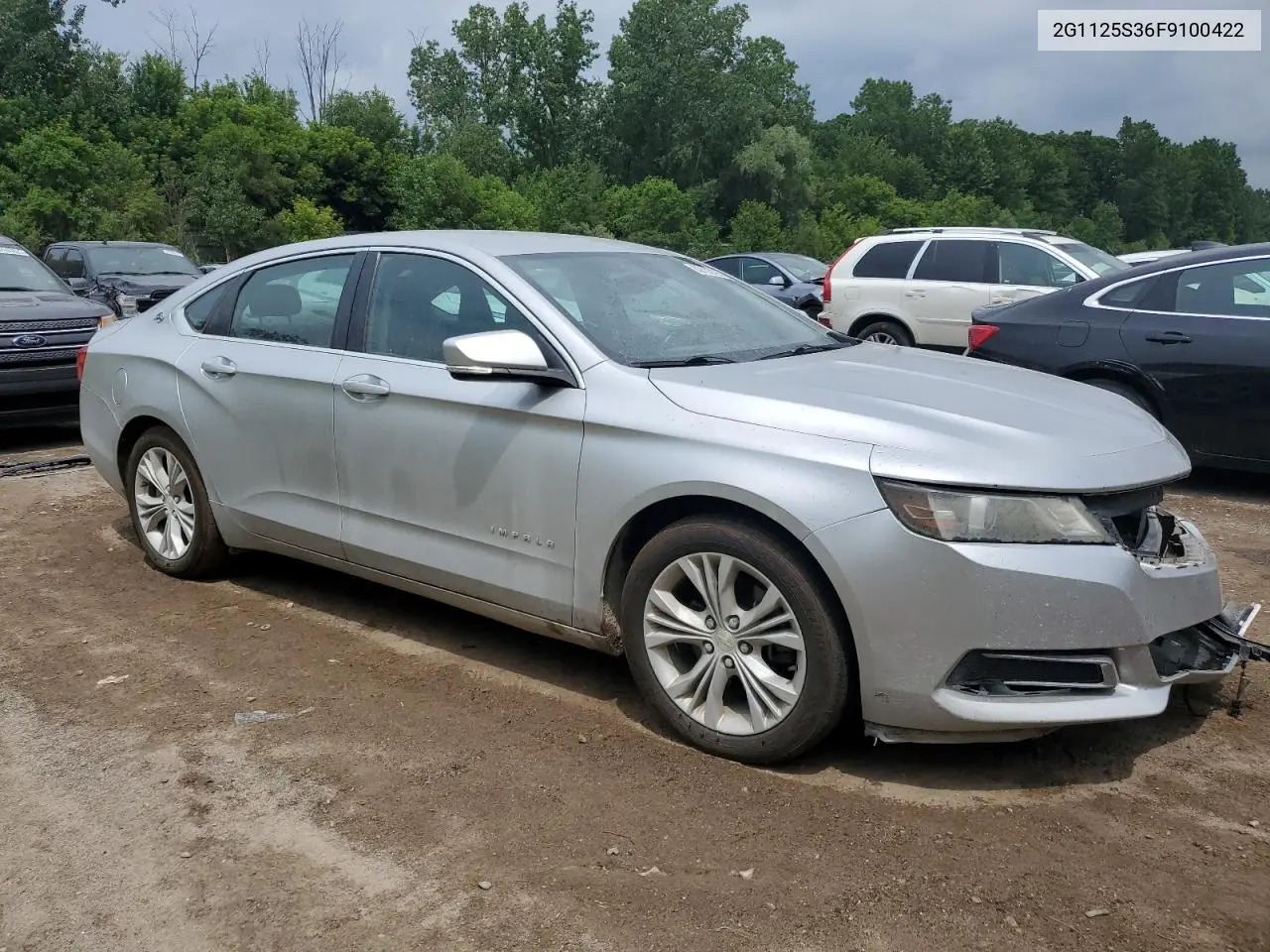 2015 Chevrolet Impala Lt VIN: 2G1125S36F9100422 Lot: 62702125
