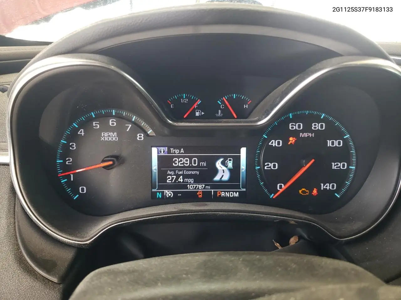 2015 Chevrolet Impala Lt VIN: 2G1125S37F9183133 Lot: 63390435