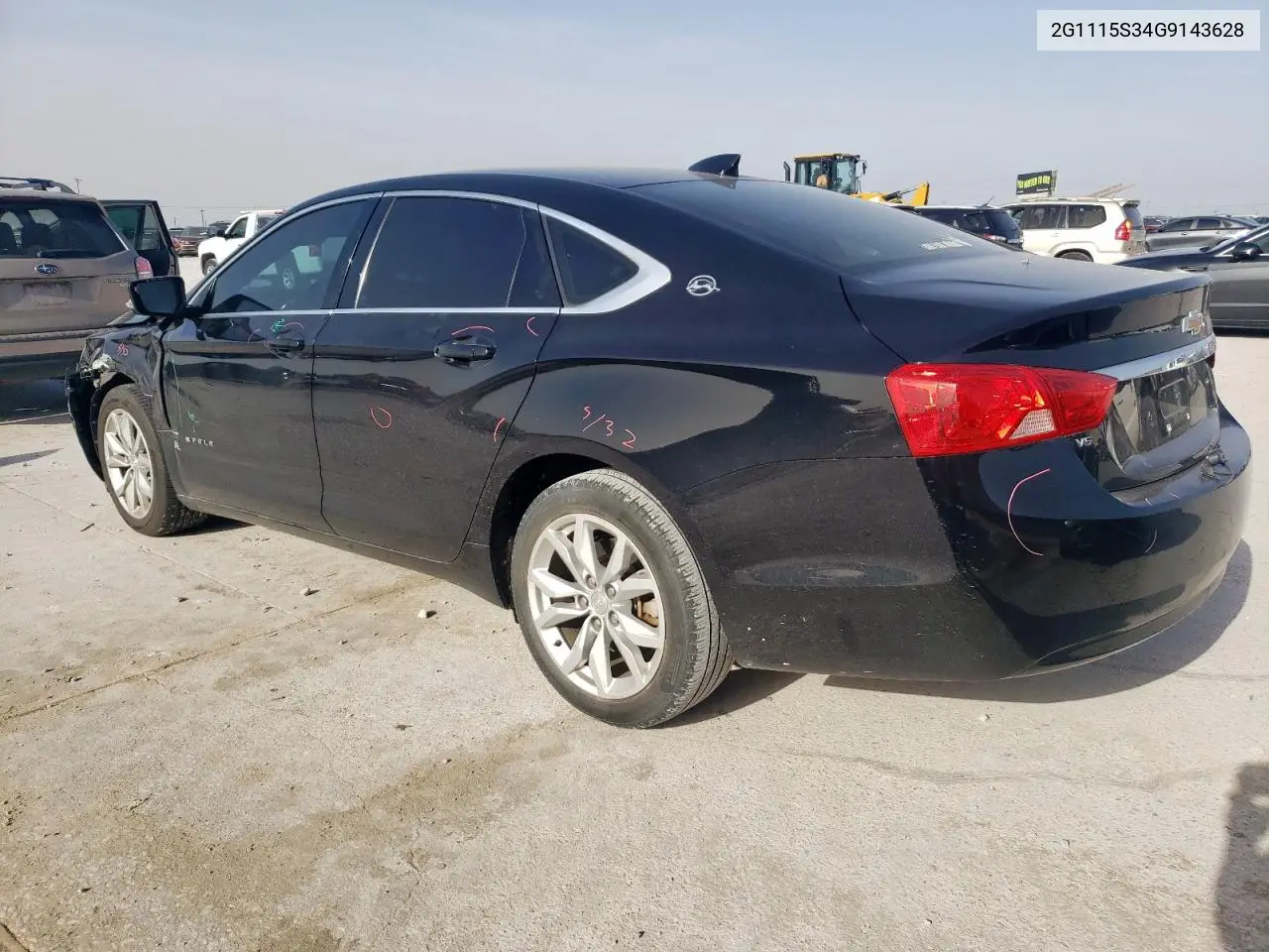 2016 Chevrolet Impala Lt VIN: 2G1115S34G9143628 Lot: 56162395