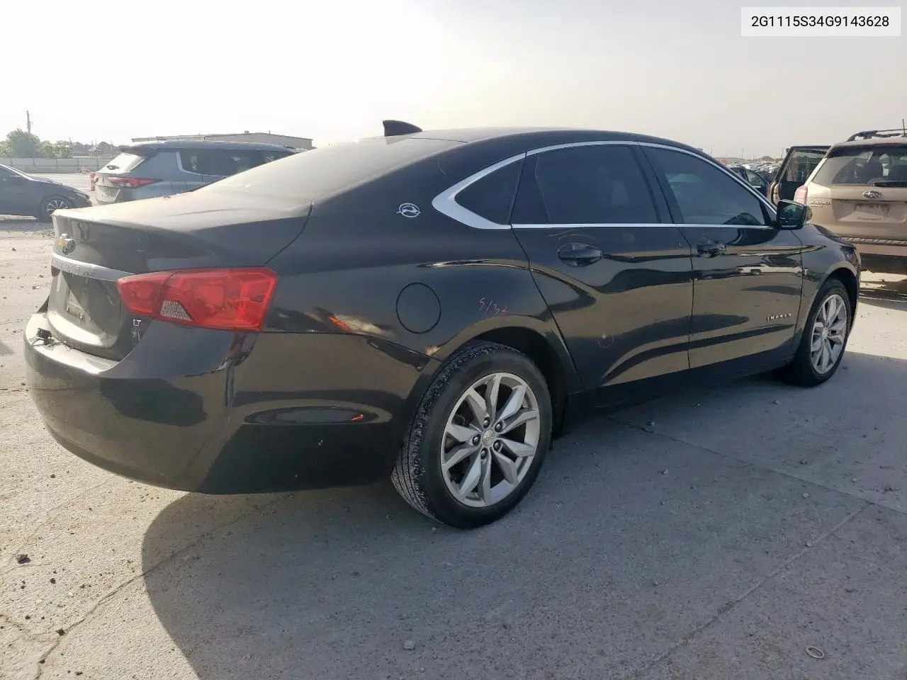 2016 Chevrolet Impala Lt VIN: 2G1115S34G9143628 Lot: 56162395