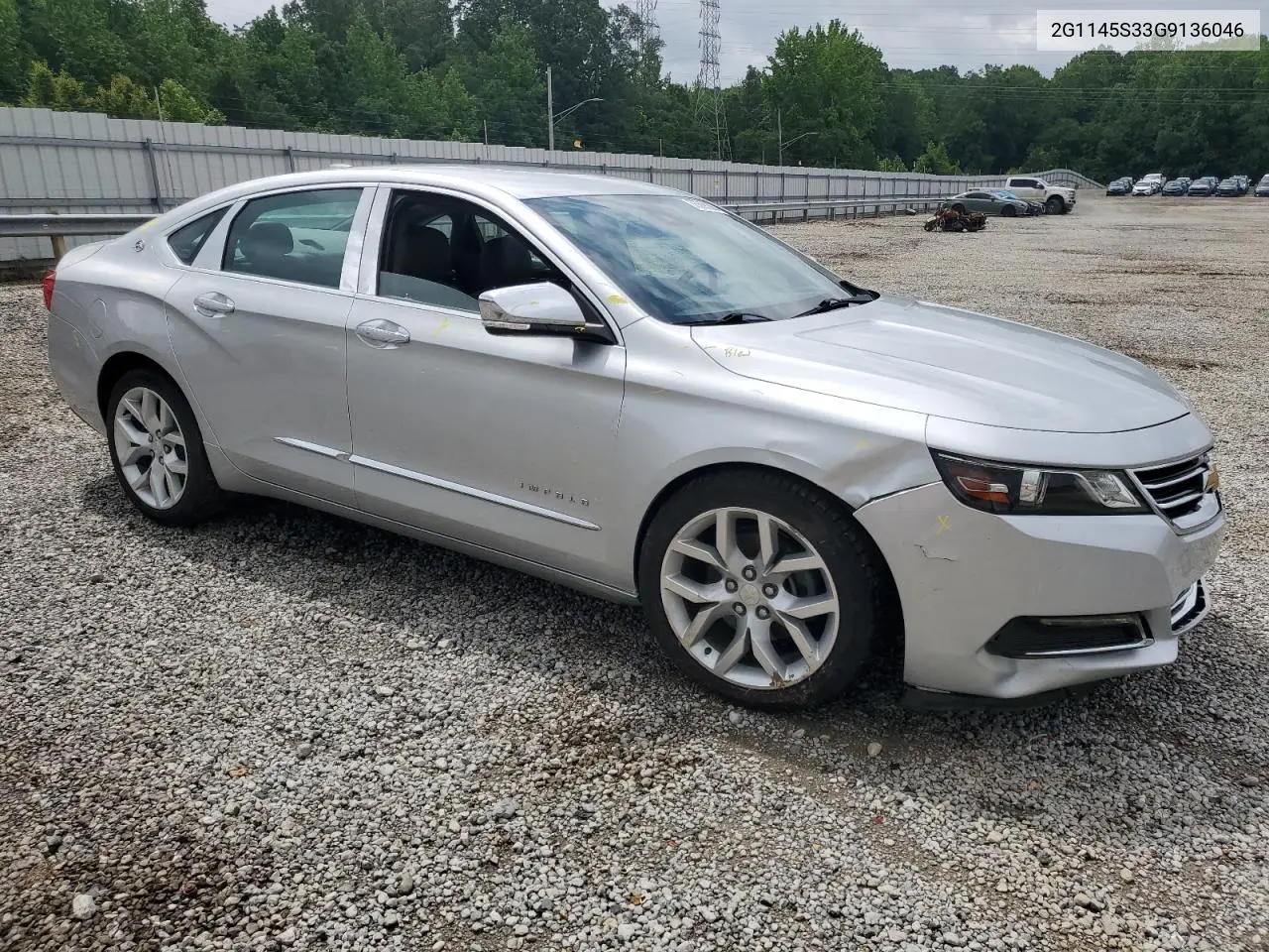 2016 Chevrolet Impala Ltz VIN: 2G1145S33G9136046 Lot: 56869235