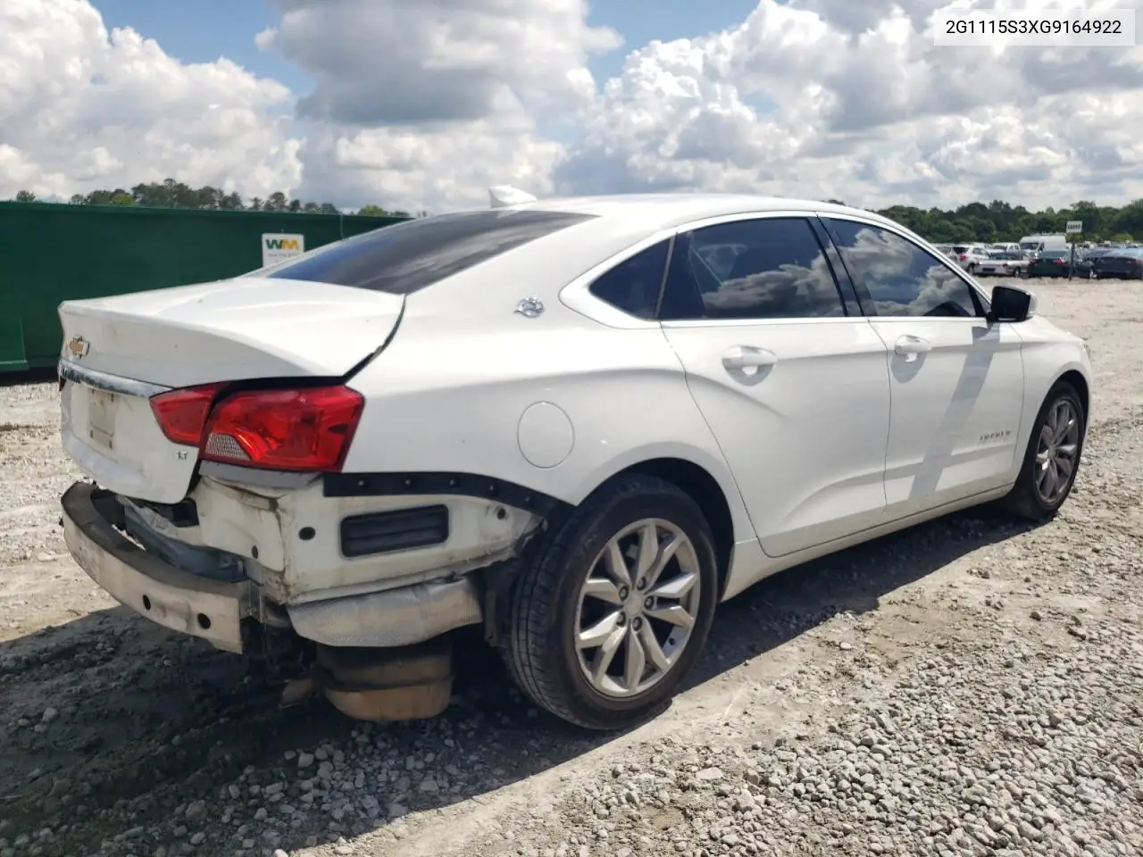 2016 Chevrolet Impala Lt VIN: 2G1115S3XG9164922 Lot: 56905485