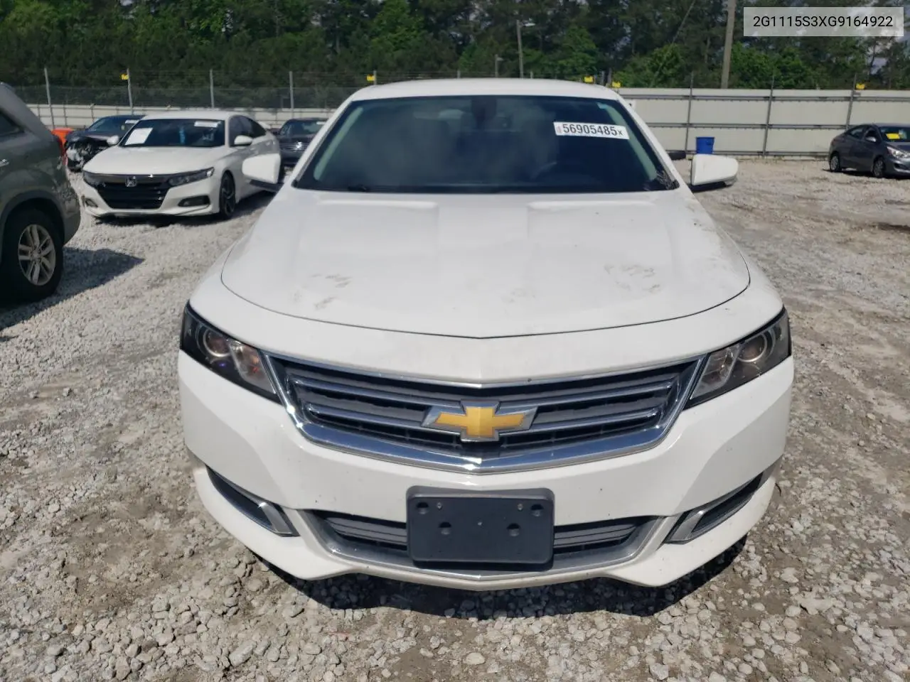 2016 Chevrolet Impala Lt VIN: 2G1115S3XG9164922 Lot: 56905485