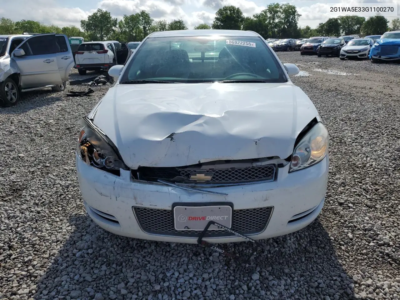 2016 Chevrolet Impala Limited Ls VIN: 2G1WA5E33G1100270 Lot: 56922255