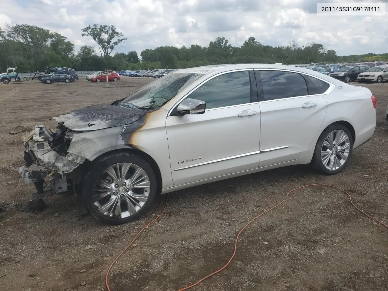 2016 Chevrolet Impala Ltz VIN: 2G1145S31G9178411 Lot: 58319095